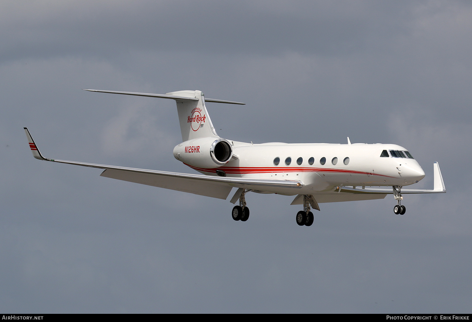 Aircraft Photo of N126HR | Gulfstream Aerospace G-V-SP Gulfstream G550 | Seminole Hard Rock Hotel & Casino | AirHistory.net #444635