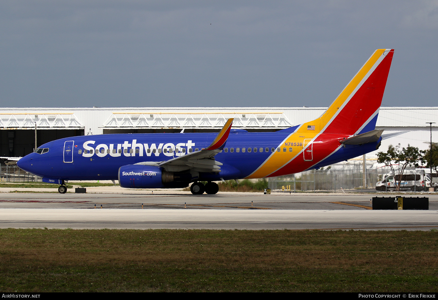 Aircraft Photo of N7853B | Boeing 737-7Q8 | Southwest Airlines | AirHistory.net #444644