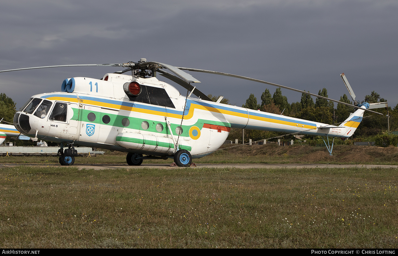 Aircraft Photo of 11 blue | Mil Mi-9 | Ukraine - Border Guard | AirHistory.net #444666