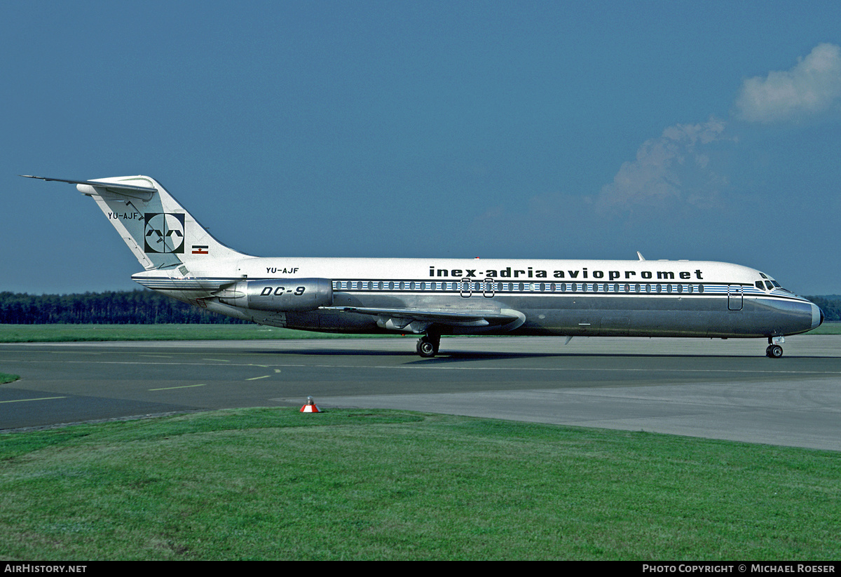 Aircraft Photo of YU-AJF | McDonnell Douglas DC-9-32 | Inex-Adria Airways | AirHistory.net #444675