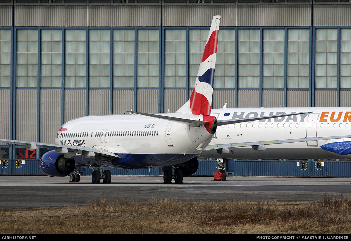 Aircraft Photo of N845SY | Boeing 737-82R | British Airways | AirHistory.net #444679