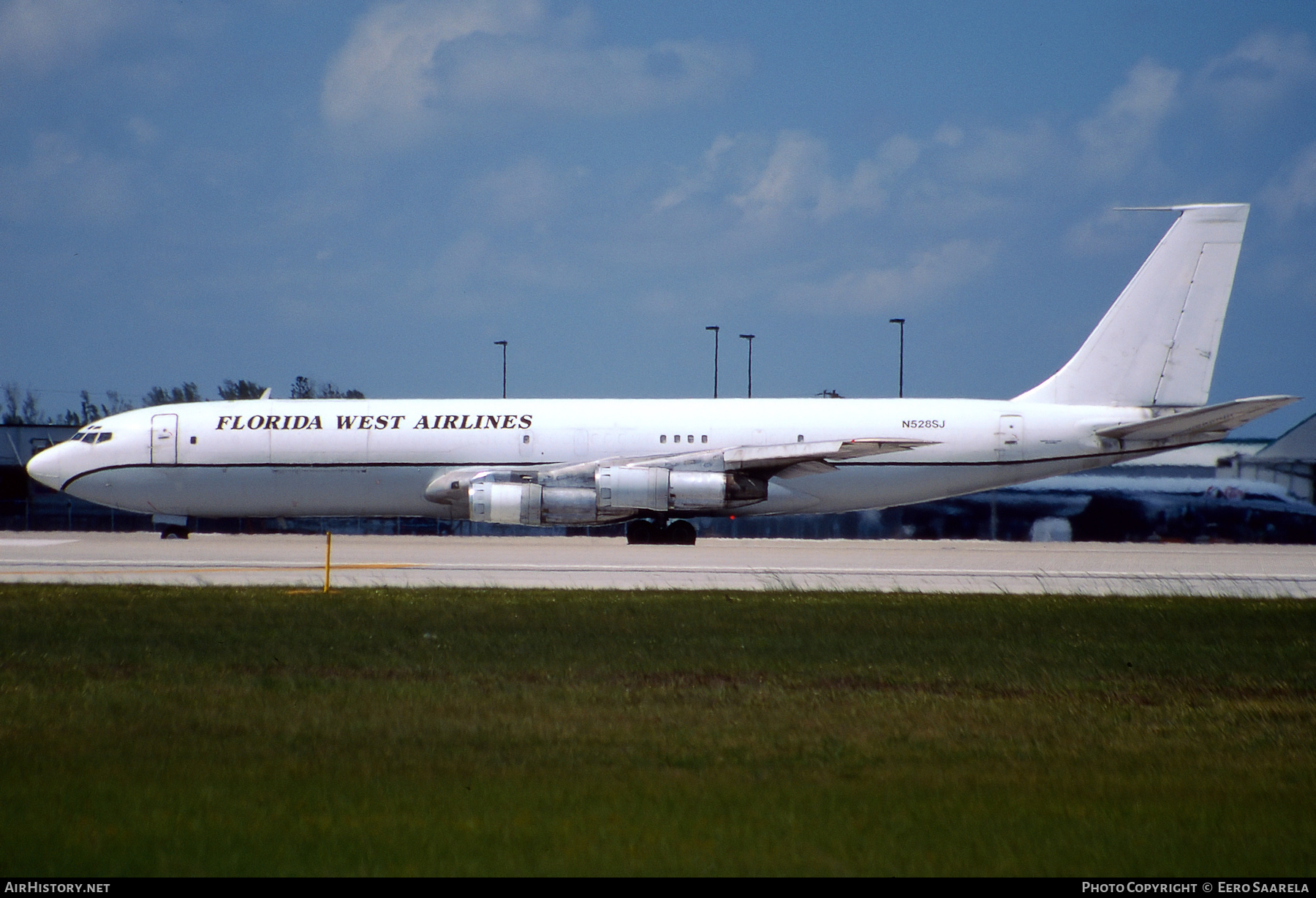 Aircraft Photo of N528SJ | Boeing 707-369C | Florida West Airlines | AirHistory.net #444681