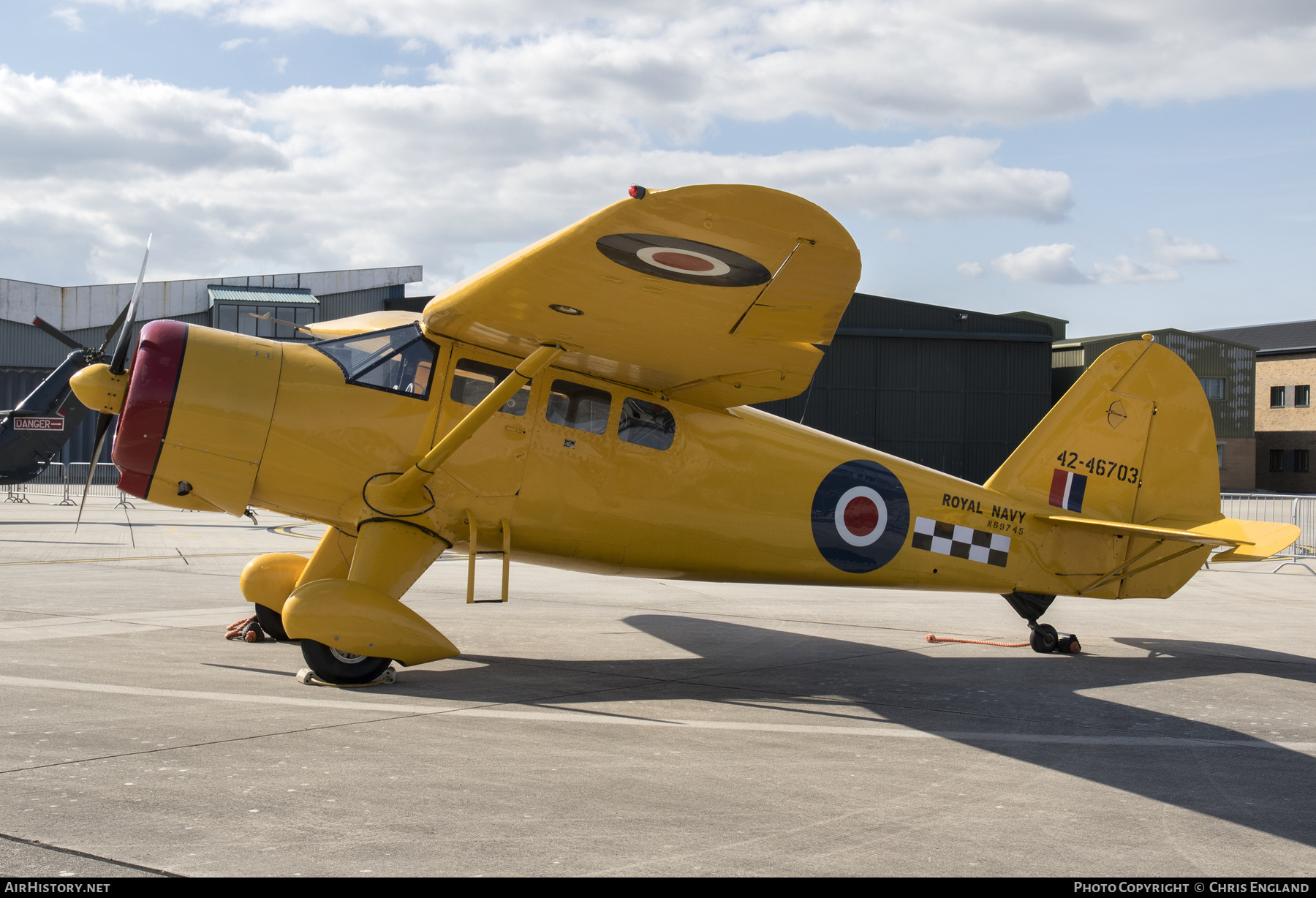 Aircraft Photo of N69745 / 42-46703 | Stinson AT-19 Reliant (V-77) | UK - Navy | AirHistory.net #444724