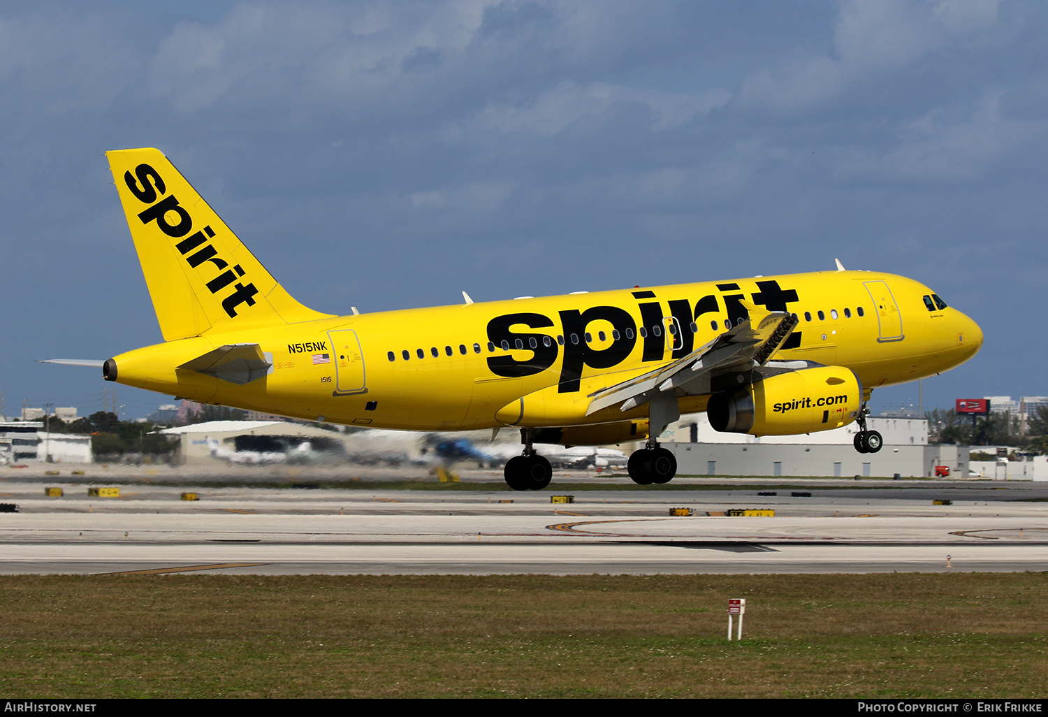 Aircraft Photo of N515NK | Airbus A319-132 | Spirit Airlines | AirHistory.net #444810