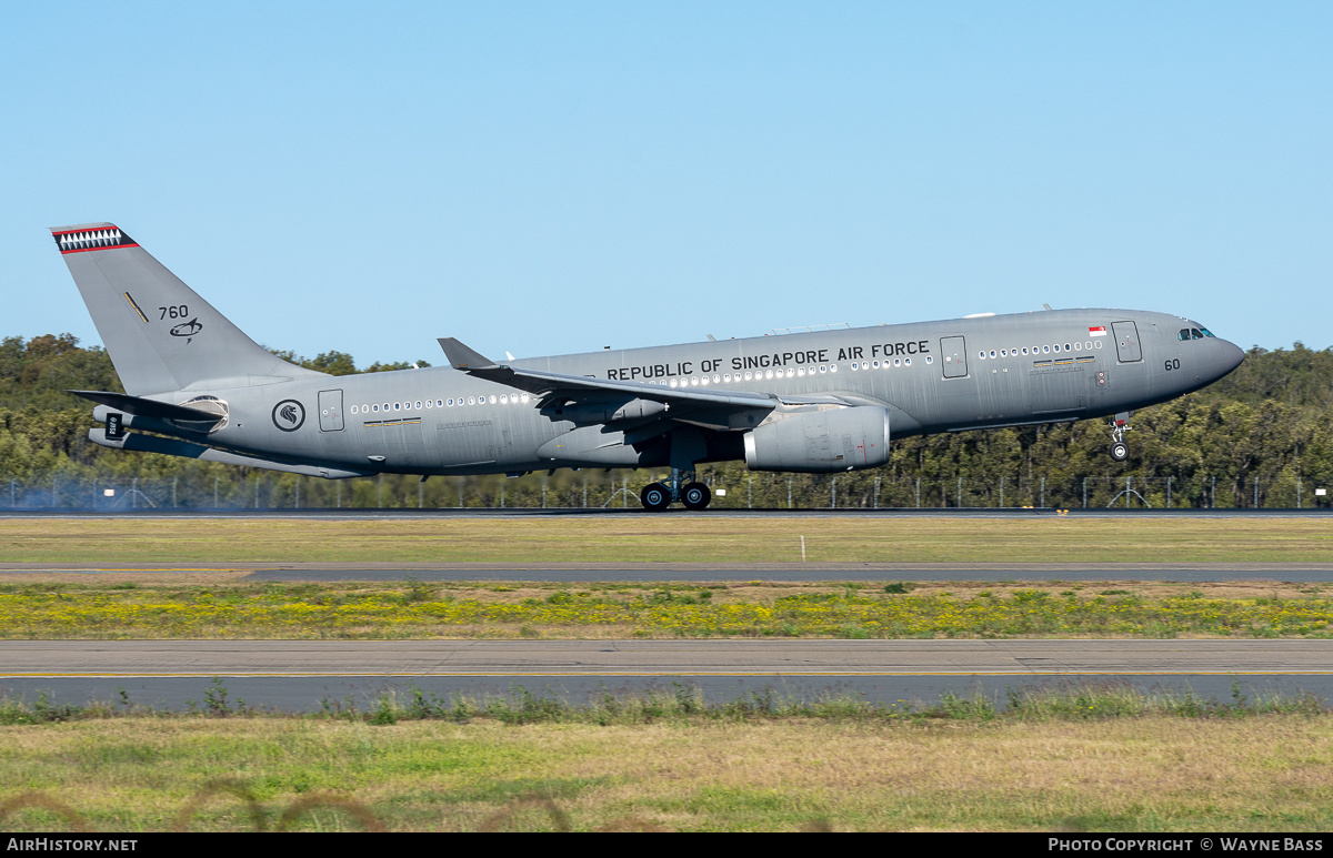 Aircraft Photo of 760 | Airbus A330-243MRTT | Singapore - Air Force | AirHistory.net #444867