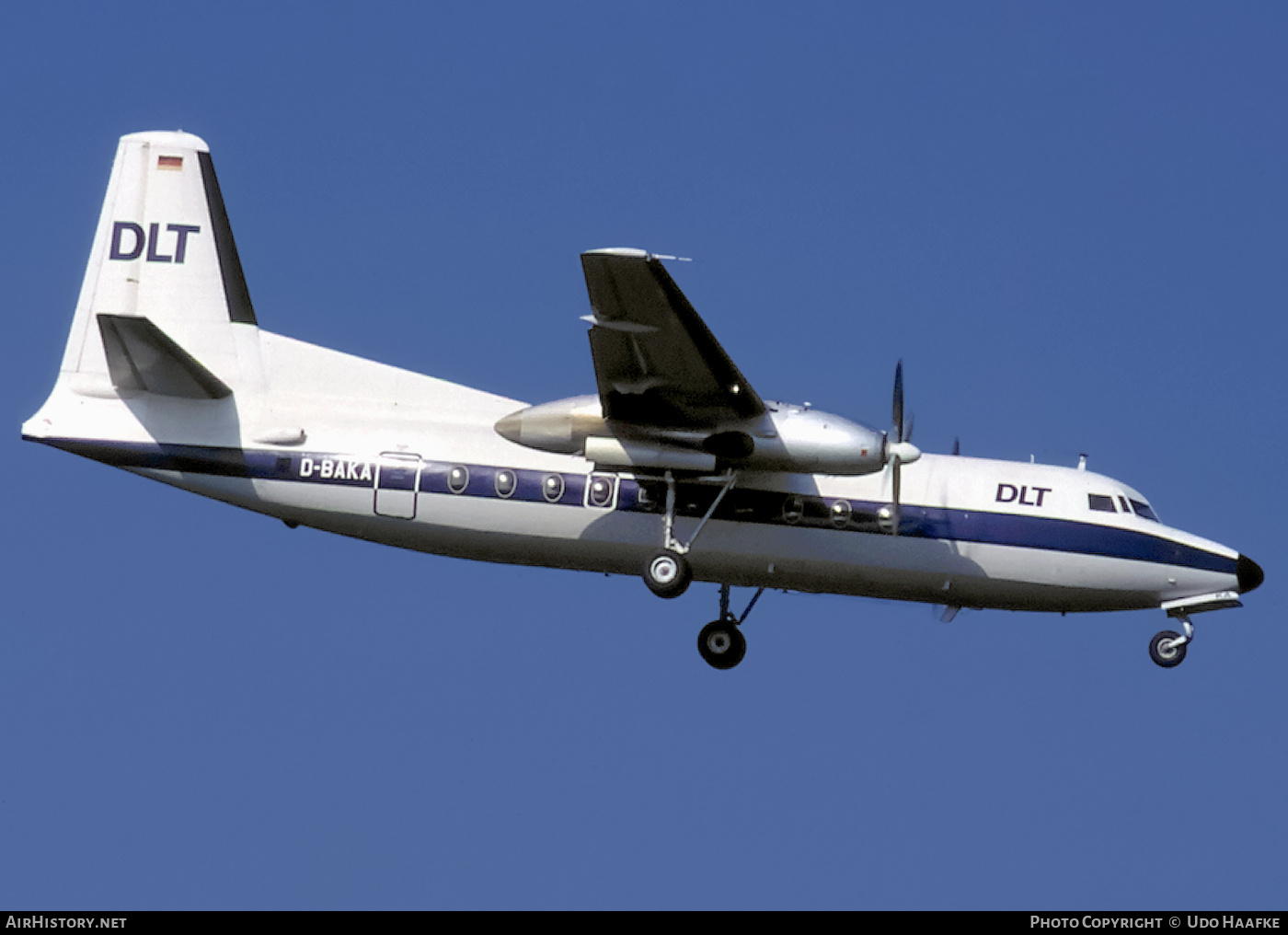 Aircraft Photo of D-BAKA | Fokker F27-100 Friendship | DLT - Deutsche Luftverkehrsgesellschaft | AirHistory.net #444893