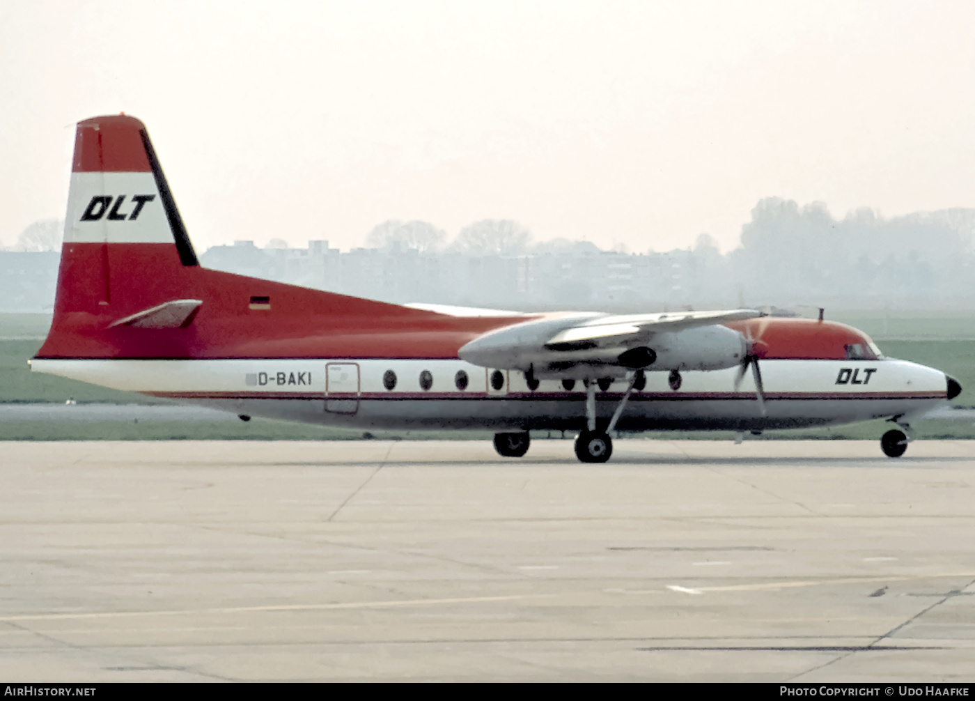 Aircraft Photo of D-BAKI | Fokker F27-100 Friendship | DLT - Deutsche Luftverkehrsgesellschaft | AirHistory.net #444899