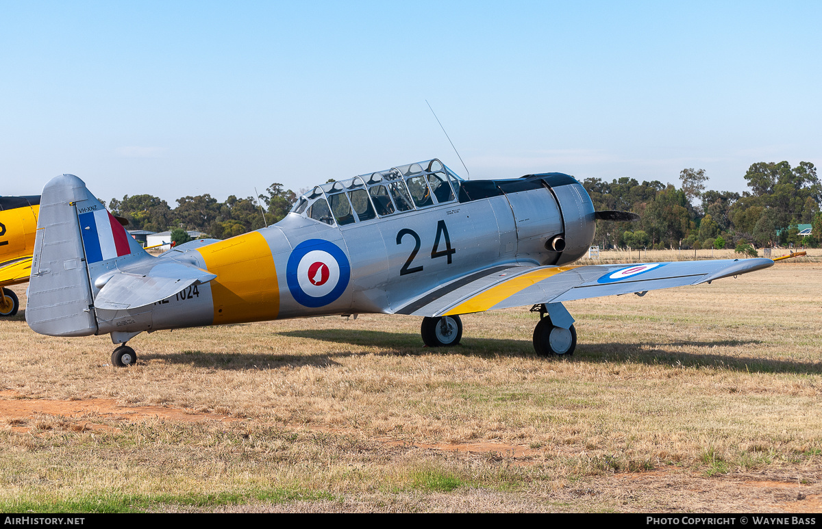 Aircraft Photo of VH-XNZ / NZ1024 | North American AT-6C Harvard IIA | New Zealand - Air Force | AirHistory.net #444911