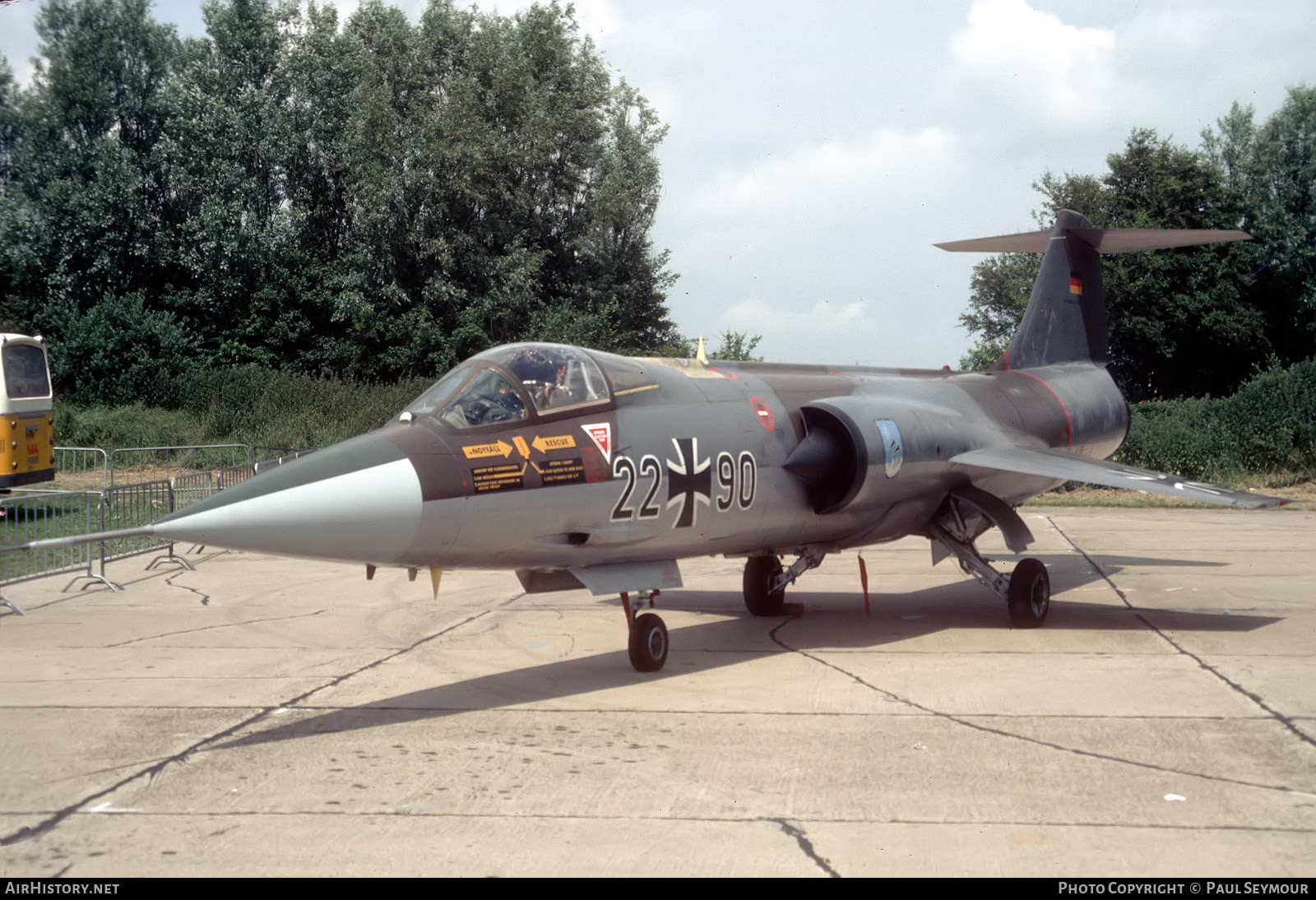 Aircraft Photo of 2290 | Lockheed F-104G Starfighter | Germany - Air Force | AirHistory.net #444914
