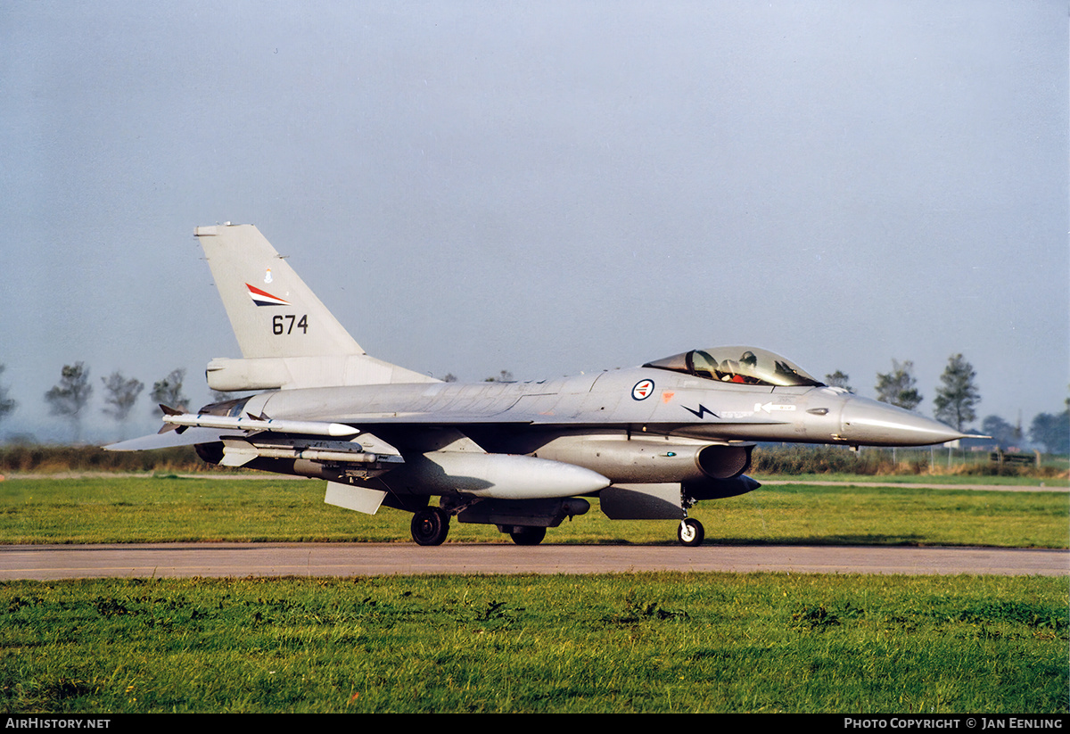 Aircraft Photo of 674 | General Dynamics F-16AM Fighting Falcon | Norway - Air Force | AirHistory.net #444935