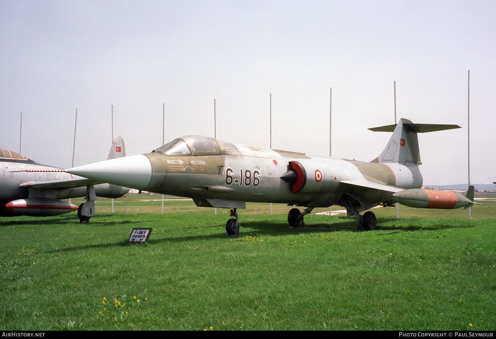 Aircraft Photo of 7186 | Lockheed F-104G Starfighter | Turkey - Air Force | AirHistory.net #444993