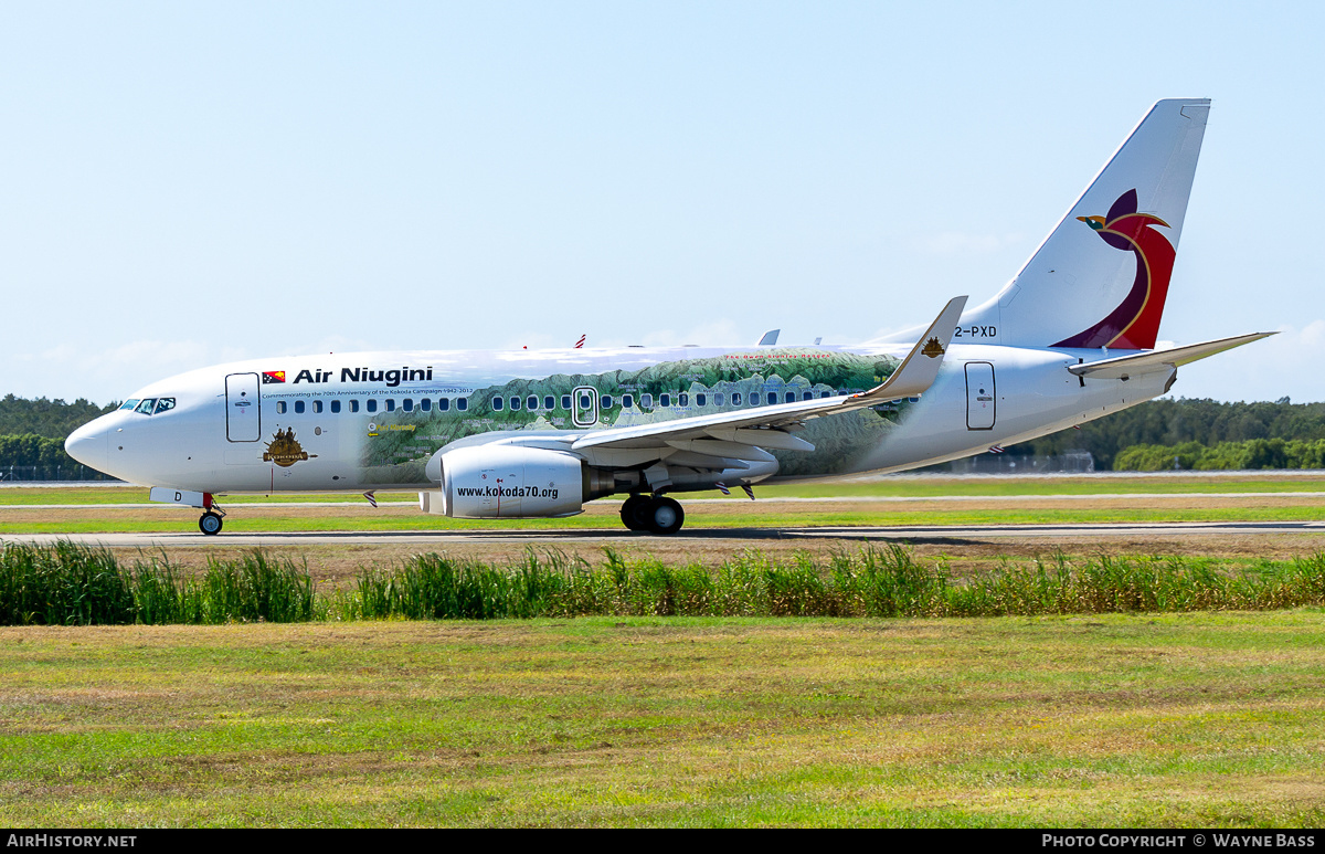 Aircraft Photo of P2-PXD | Boeing 737-7L9 | Air Niugini | AirHistory.net #444997