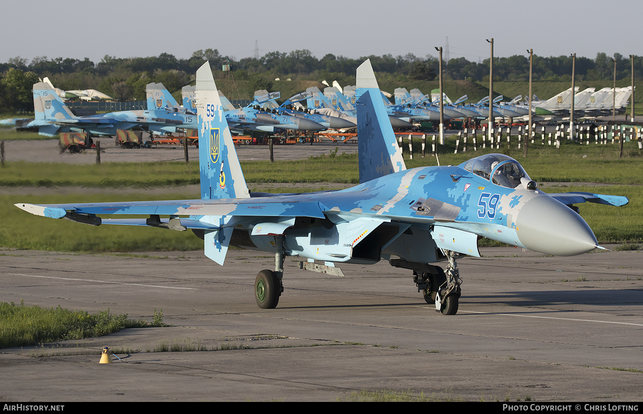 Aircraft Photo of 59 blue | Sukhoi Su-27P1M | Ukraine - Air Force | AirHistory.net #445028