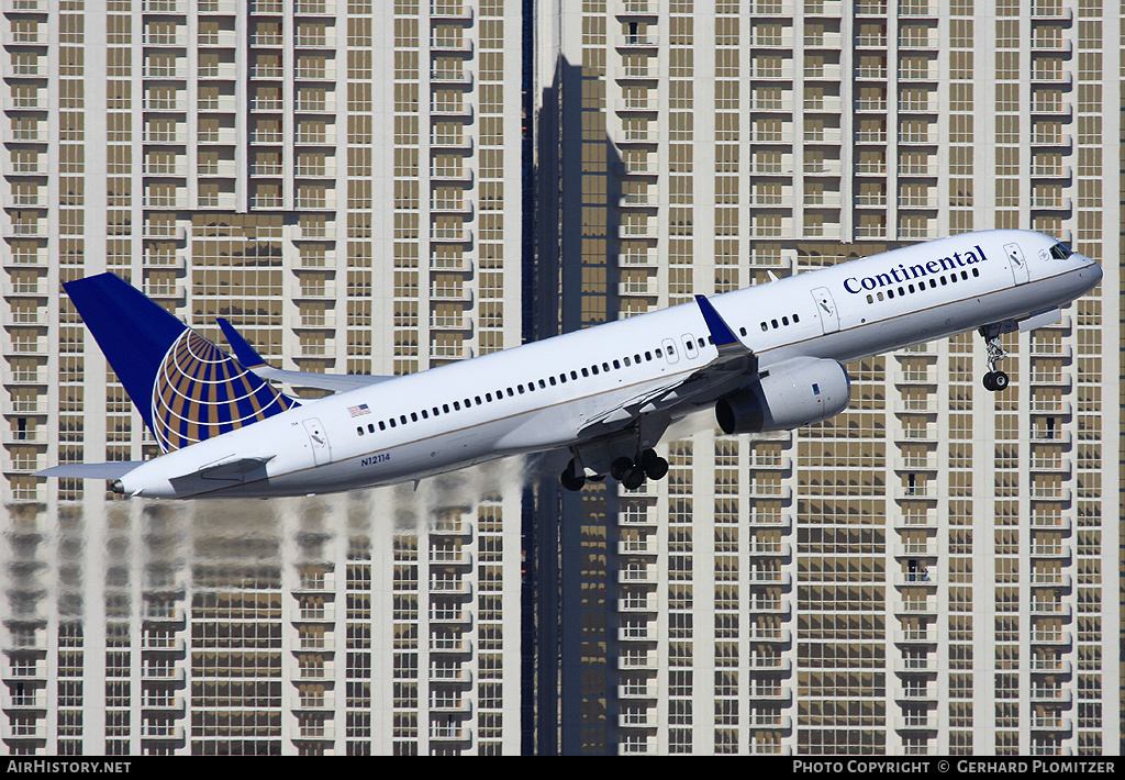 Aircraft Photo of N12114 | Boeing 757-224 | Continental Airlines | AirHistory.net #445088