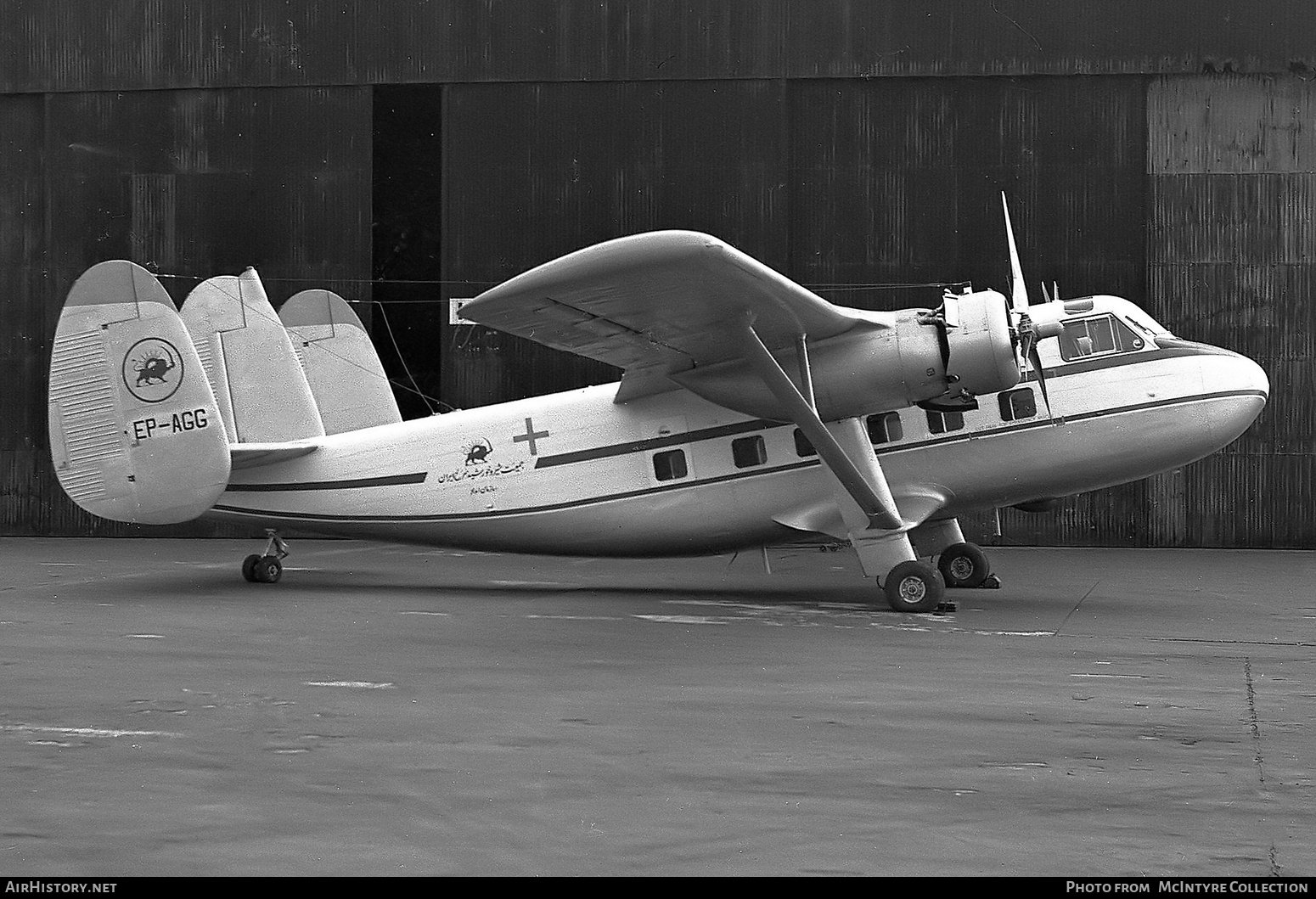 Aircraft Photo of EP-AGG | Scottish Aviation Twin Pioneer Series 3 | Red Lion and Sun Society | AirHistory.net #445095