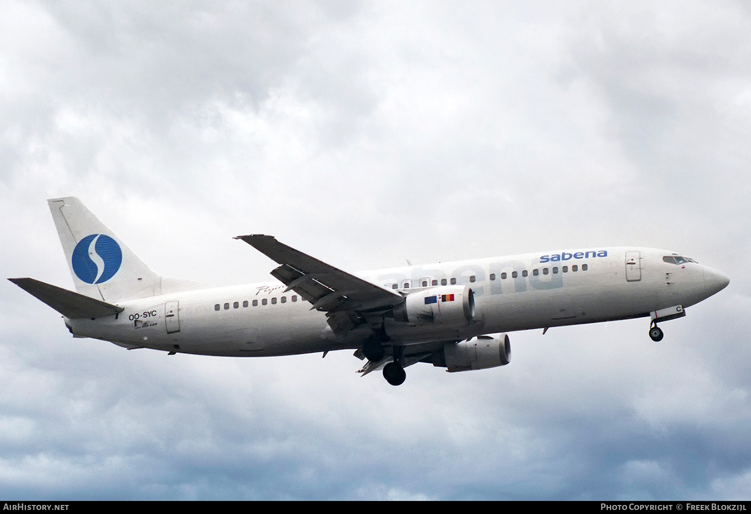 Aircraft Photo of OO-SYC | Boeing 737-429 | Sabena | AirHistory.net #445101