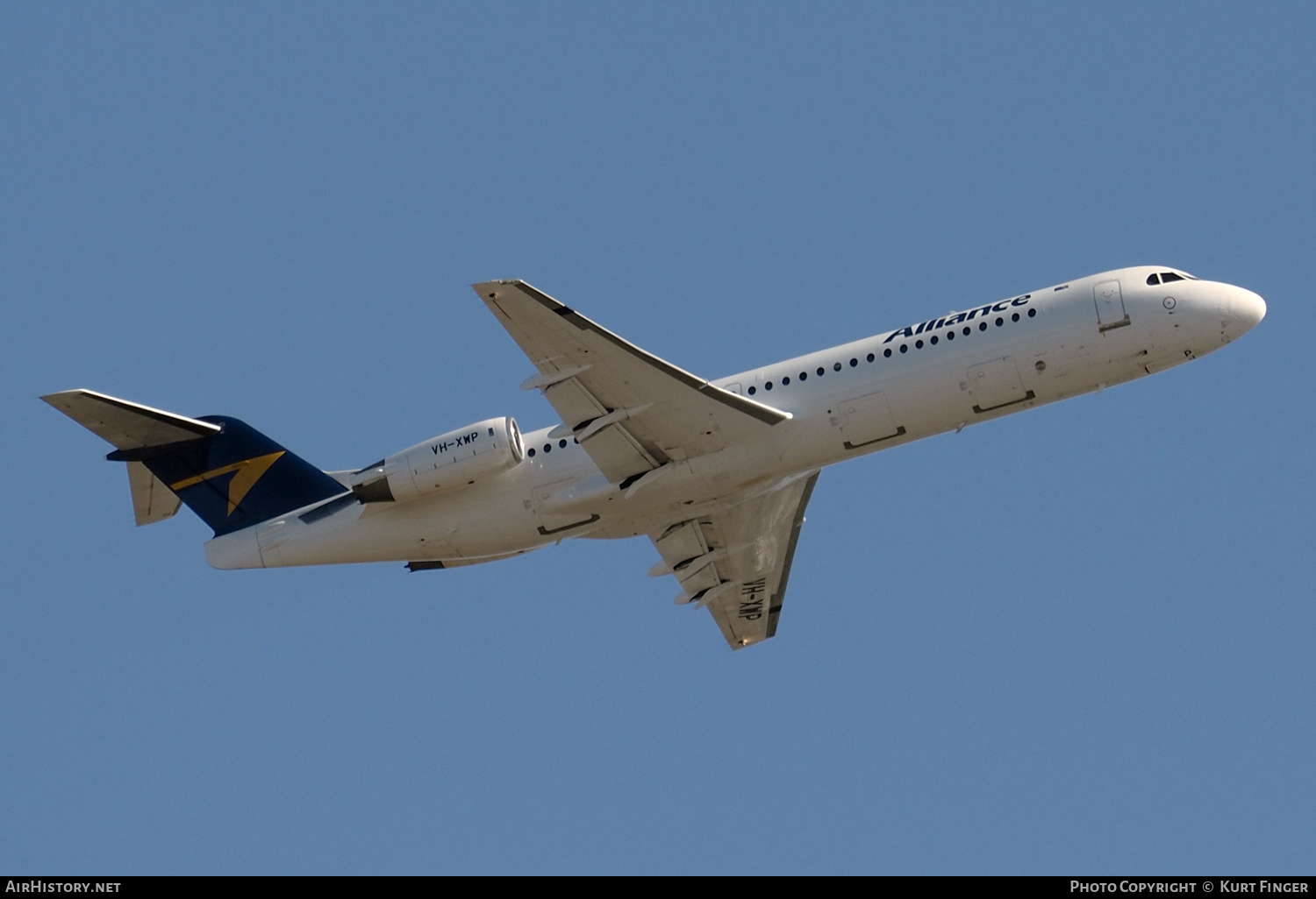 Aircraft Photo of VH-XWP | Fokker 100 (F28-0100) | Alliance Airlines | AirHistory.net #445116