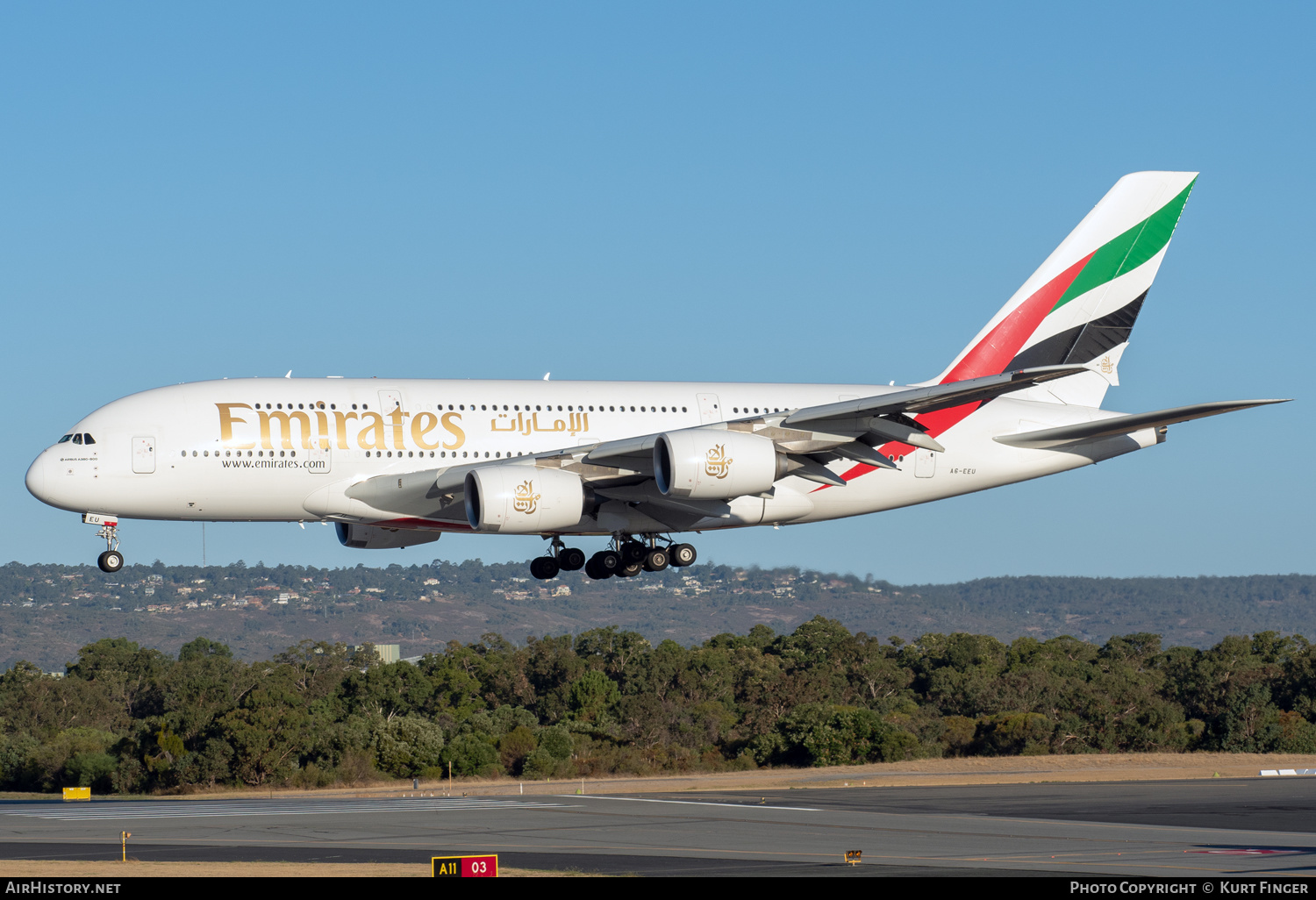 Aircraft Photo of A6-EEU | Airbus A380-861 | Emirates | AirHistory.net #445117