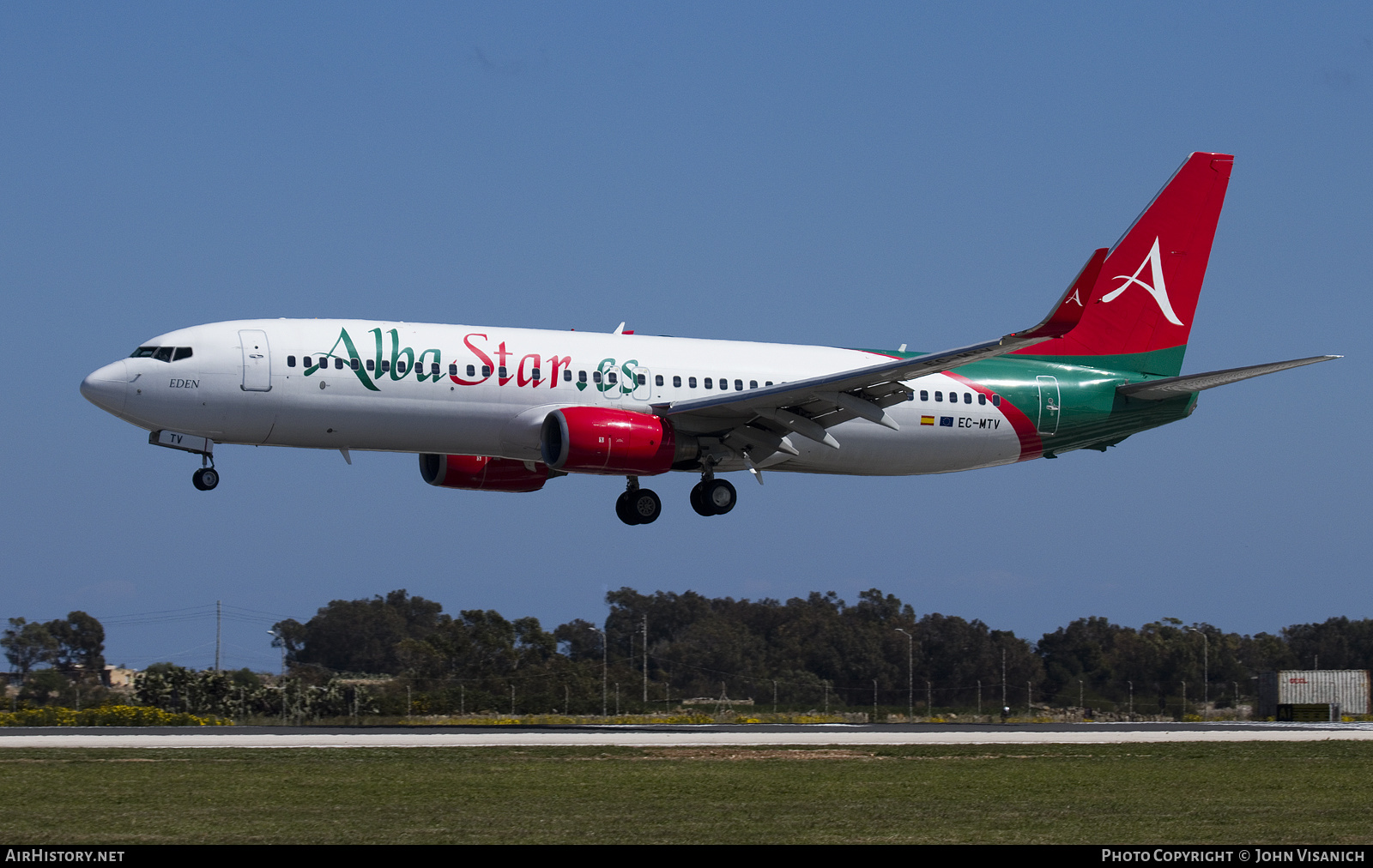 Aircraft Photo of EC-MTV | Boeing 737-8K5 | AlbaStar | AirHistory.net #445171