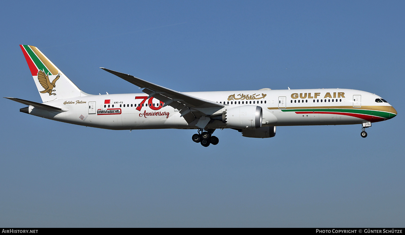 Aircraft Photo of A9C-FG | Boeing 787-9 Dreamliner | Gulf Air | AirHistory.net #445174
