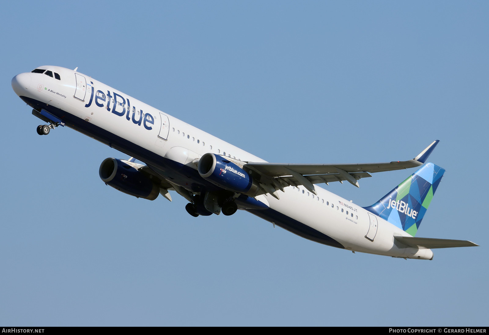 Aircraft Photo of N945JT | Airbus A321-231 | JetBlue Airways | AirHistory.net #445245