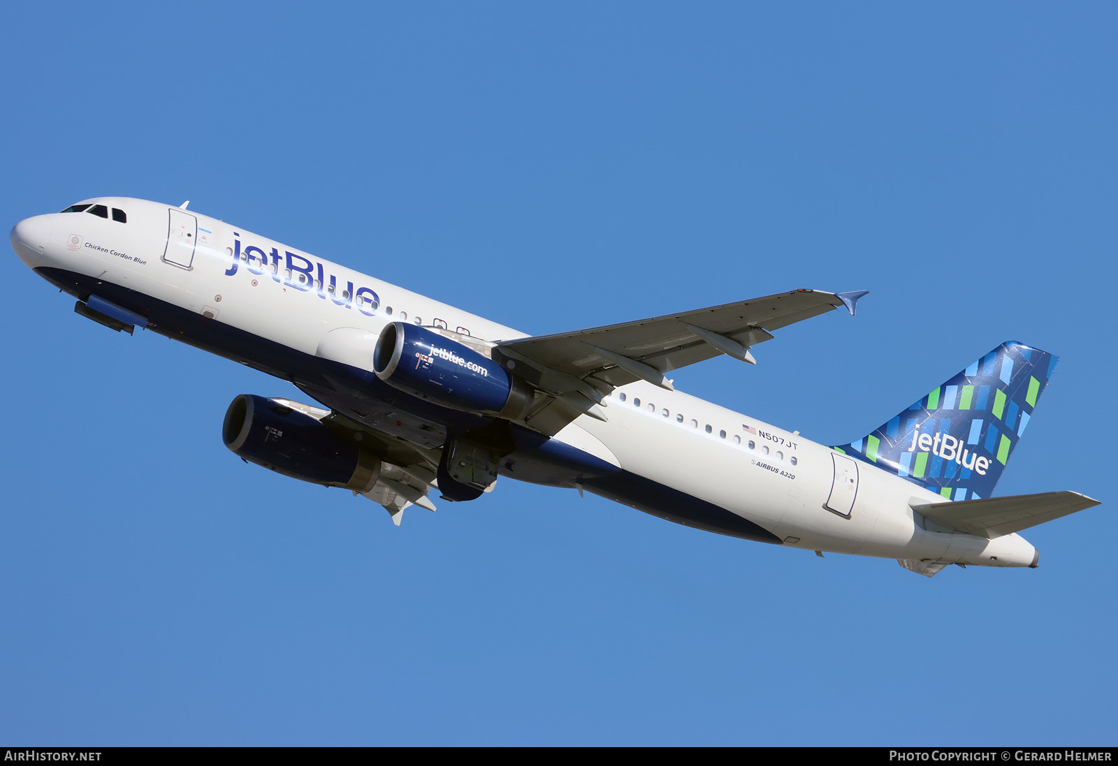 Aircraft Photo of N507JT | Airbus A320-232 | JetBlue Airways | AirHistory.net #445276