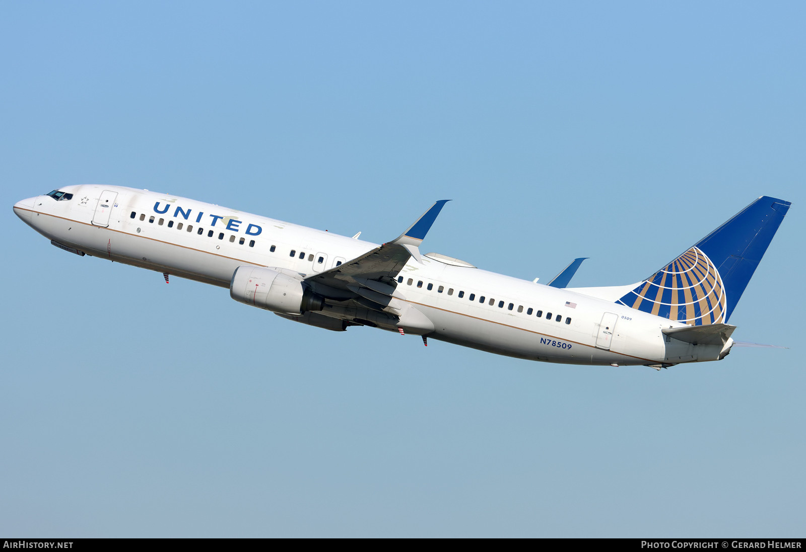 Aircraft Photo of N78509 | Boeing 737-824 | United Airlines | AirHistory.net #445283