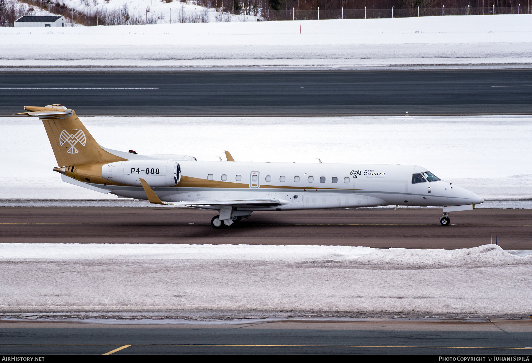 Aircraft Photo of P4-888 | Embraer Legacy 650 (EMB-135BJ) | Geostar | AirHistory.net #445292