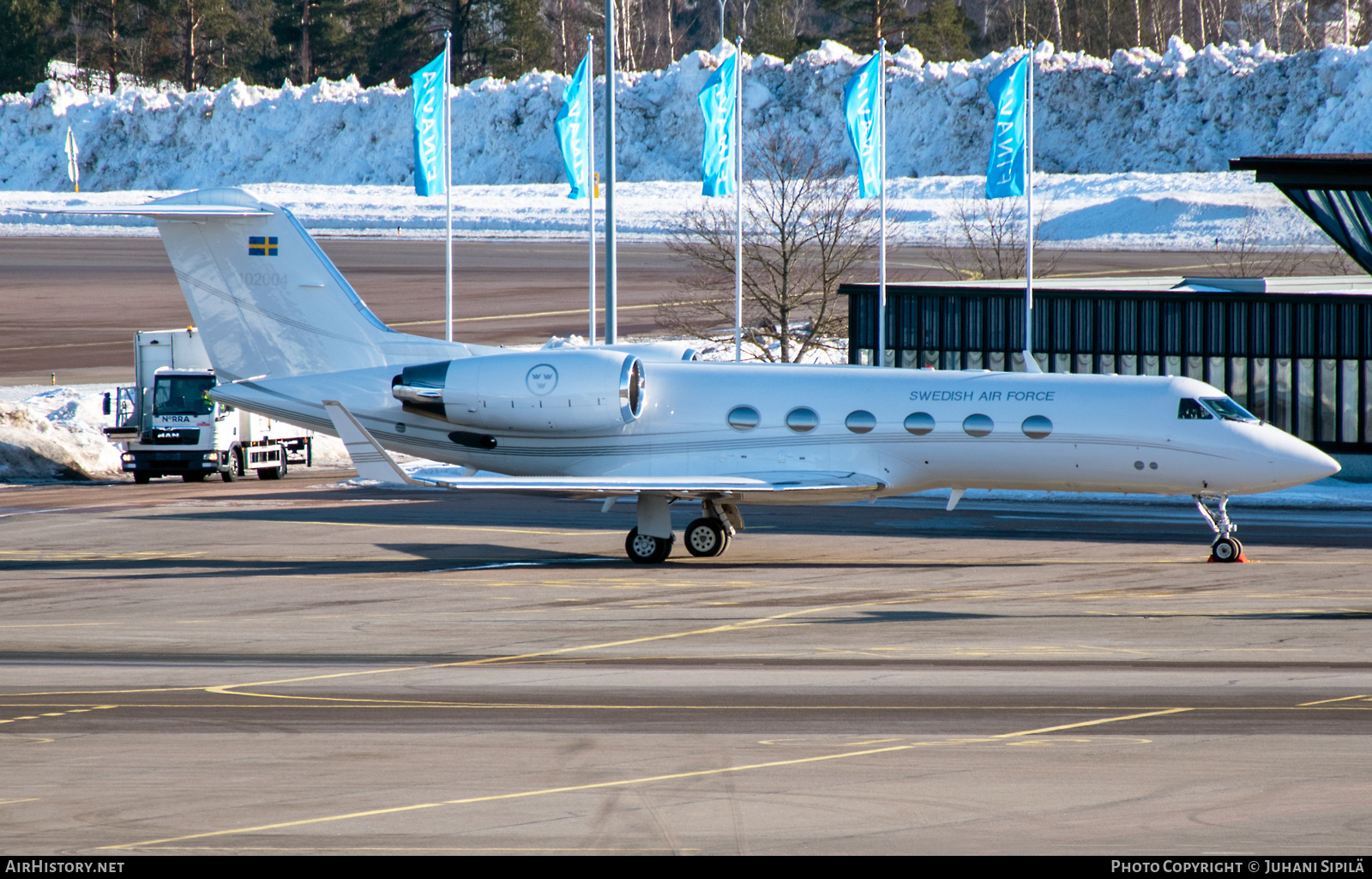 Aircraft Photo of 102004 | Gulfstream Aerospace Tp102C Gulfstream IV (G-IV-SP) | Sweden - Air Force | AirHistory.net #445329