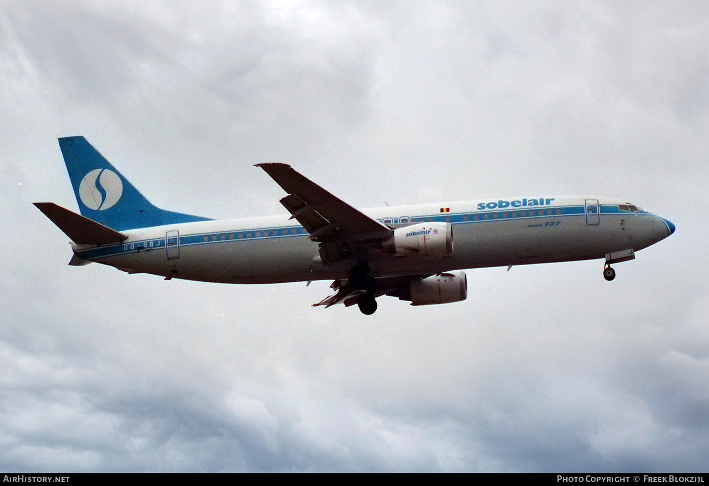 Aircraft Photo of OO-SBJ | Boeing 737-46B | Sobelair | AirHistory.net #445341
