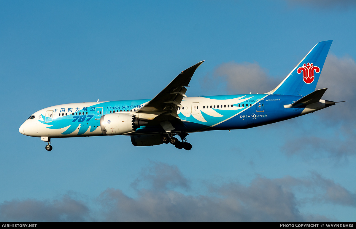 Aircraft Photo of B-2736 | Boeing 787-8 Dreamliner | China Southern Airlines | AirHistory.net #445415