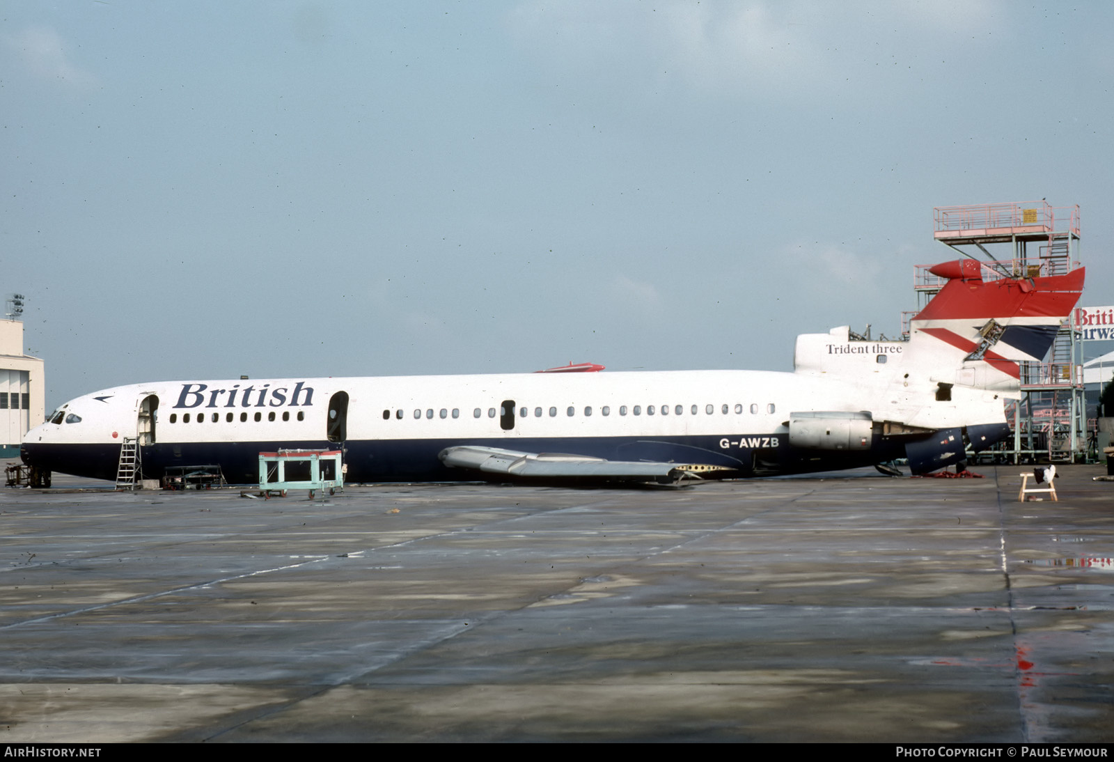 Aircraft Photo of G-AWZB | Hawker Siddeley HS-121 Trident 3B | British Airways | AirHistory.net #445481