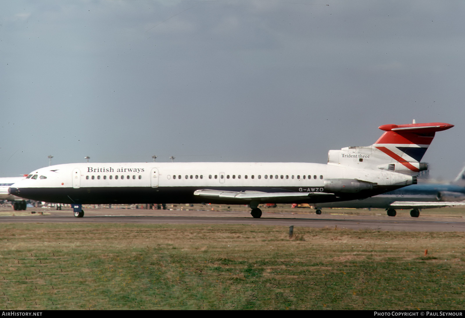 Aircraft Photo of G-AWZD | Hawker Siddeley HS-121 Trident 3B | British Airways | AirHistory.net #445504