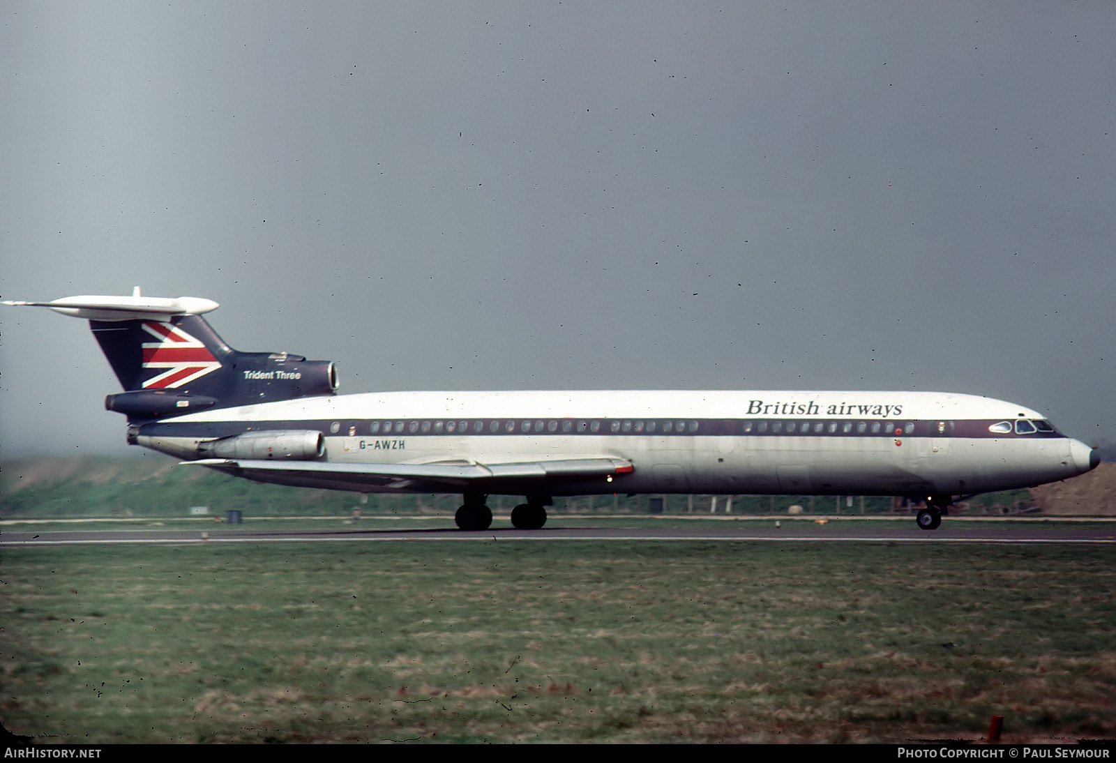 Aircraft Photo of G-AWZH | Hawker Siddeley HS-121 Trident 3B | British Airways | AirHistory.net #445508