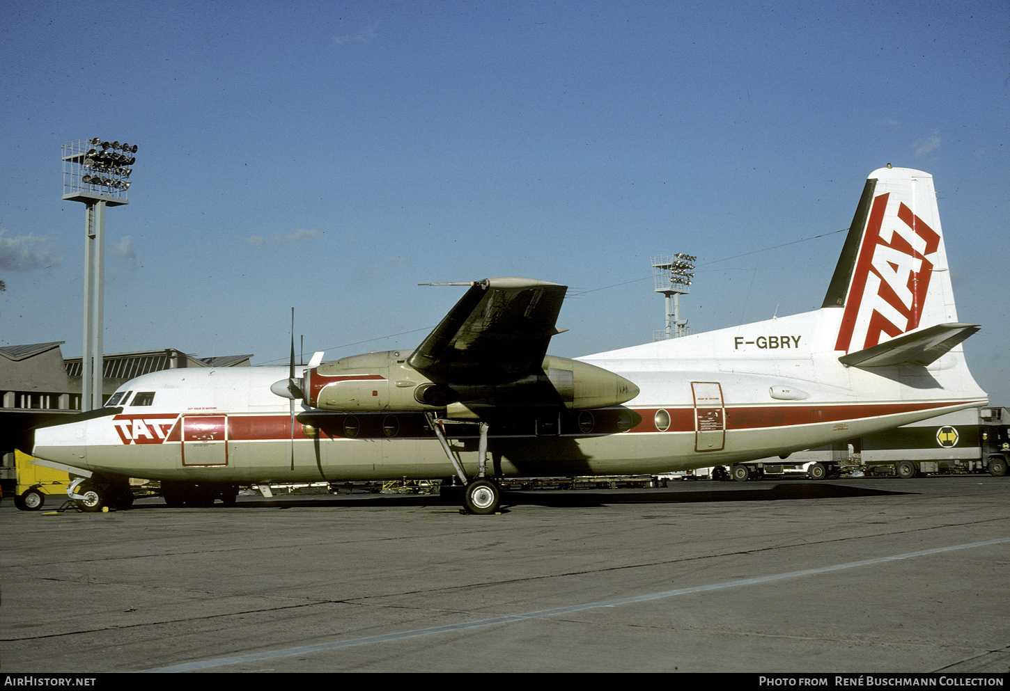 Aircraft Photo of F-GBRY | Fokker F27-200 Friendship | TAT - Touraine Air Transport | AirHistory.net #445559