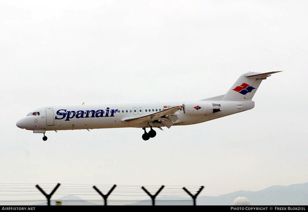 Aircraft Photo of EC-JOM | Fokker 100 (F28-0100) | Spanair | AirHistory.net #445576