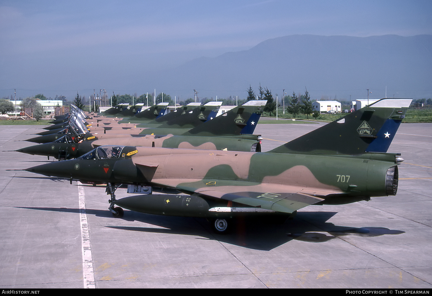 Aircraft Photo of 707 | Mirage M5MA Elkan | Chile - Air Force | AirHistory.net #445583