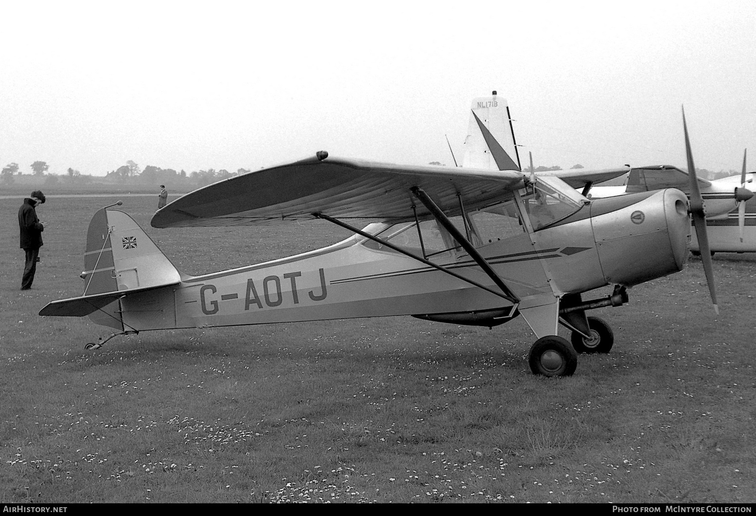 Aircraft Photo of G-AOTJ | Taylorcraft J Auster Mk5/Alpha | AirHistory.net #445630