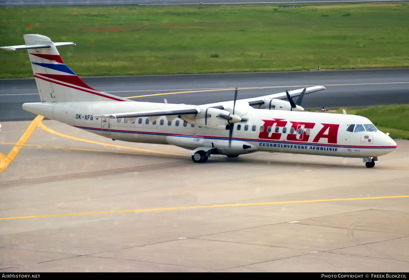 Aircraft Photo of OK-XFB | ATR ATR-72-202 | ČSA - Československé Aerolinie - Czechoslovak Airlines | AirHistory.net #445632