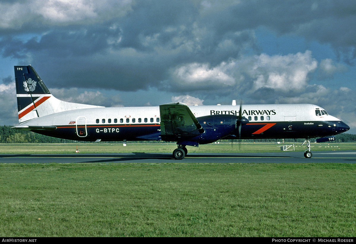 Aircraft Photo of G-BTPC | British Aerospace ATP | British Airways | AirHistory.net #445651