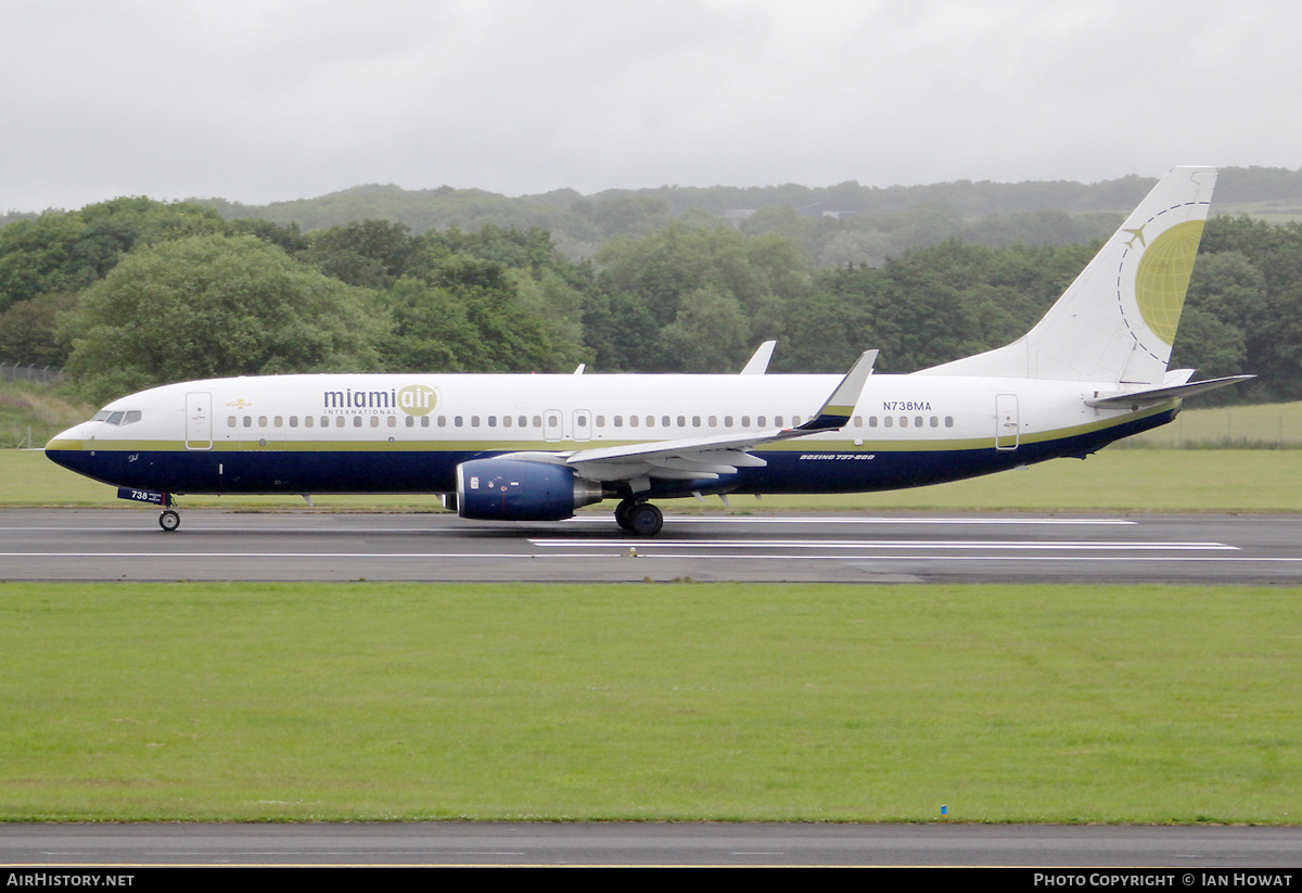 Aircraft Photo of N738MA | Boeing 737-8Q8 | Miami Air International | AirHistory.net #445709