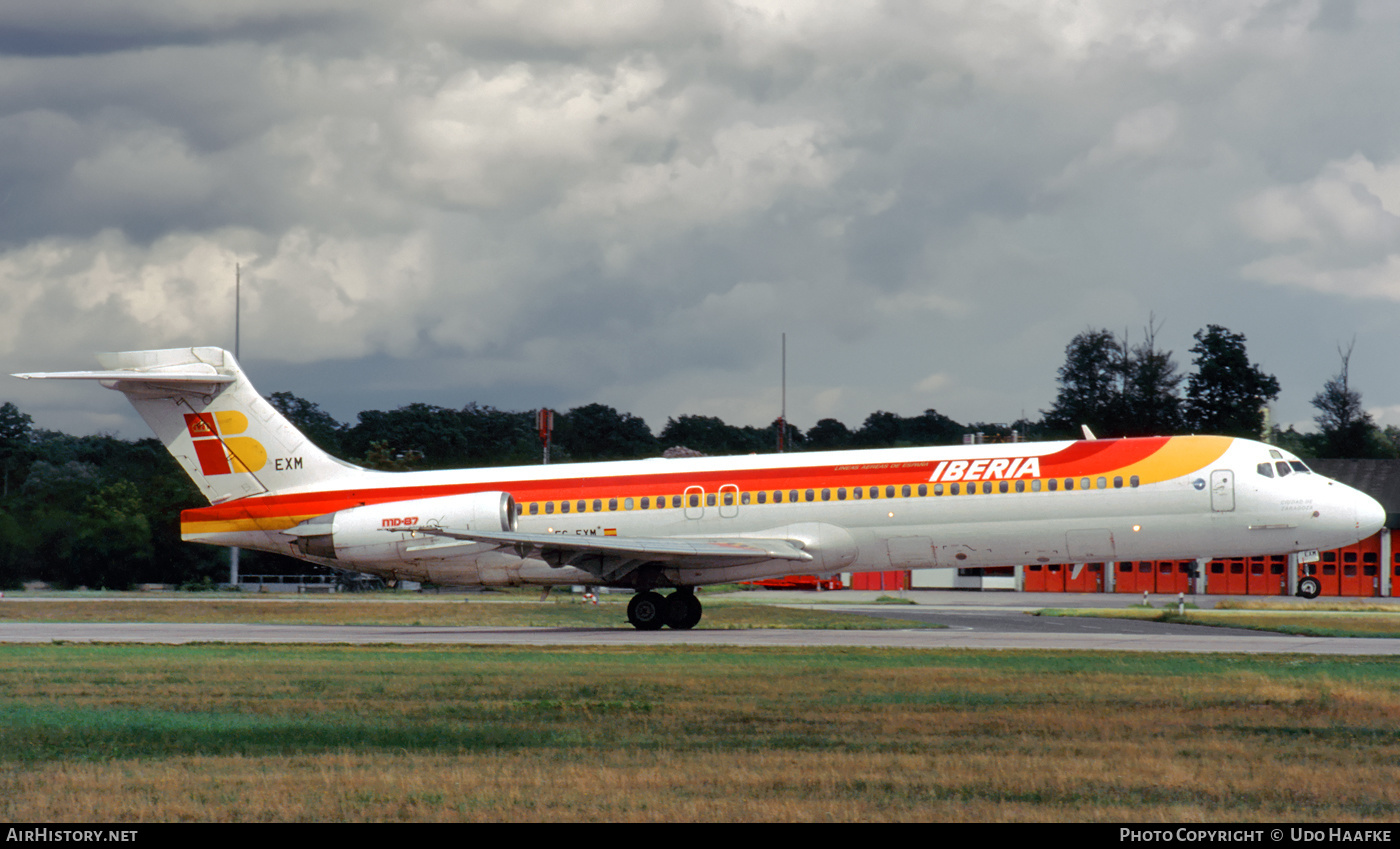 Aircraft Photo of EC-EXM | McDonnell Douglas MD-87 (DC-9-87) | Iberia | AirHistory.net #445750