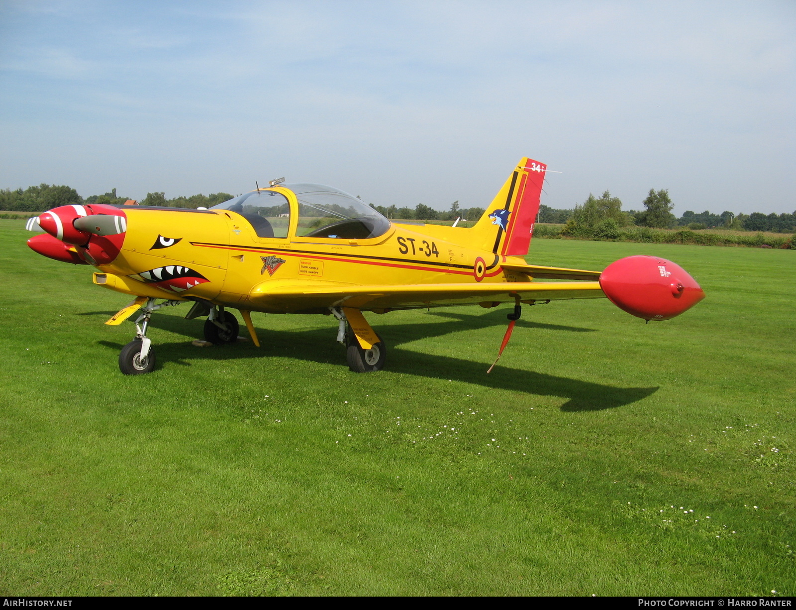 Aircraft Photo of ST-34 | SIAI-Marchetti SF-260MB | Belgium - Air Force | AirHistory.net #445784