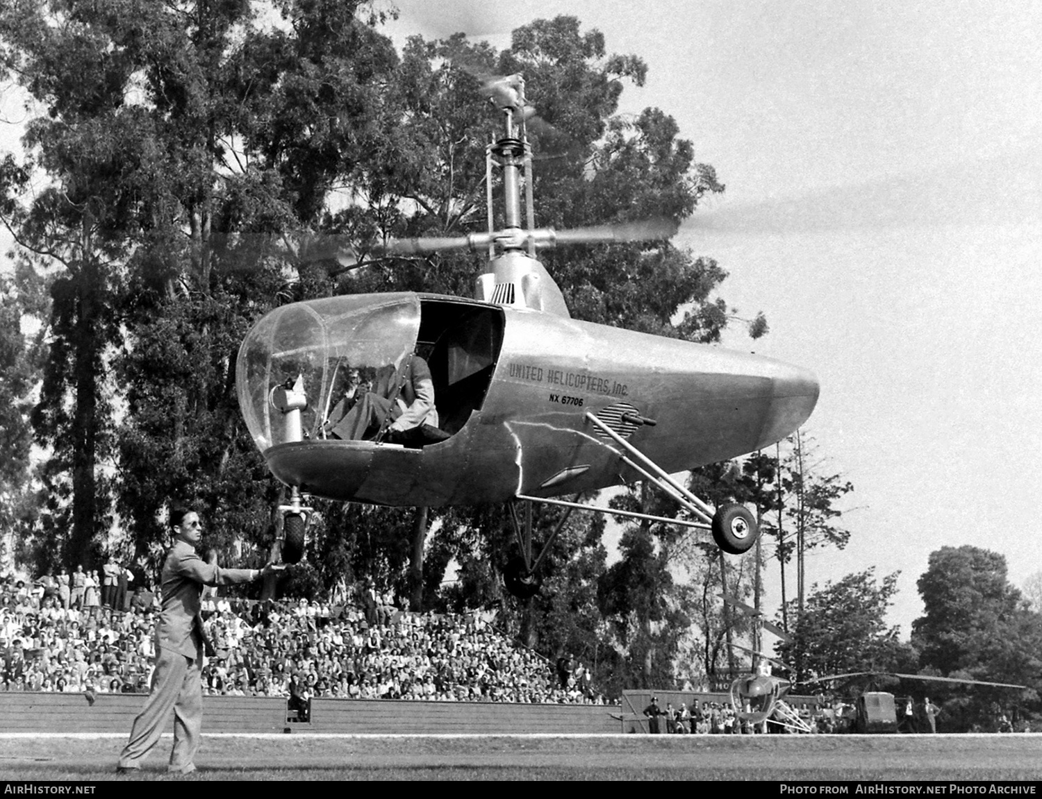 Aircraft Photo of NX67706 | Hiller UH-4 Commuter | United Helicopters | AirHistory.net #445816