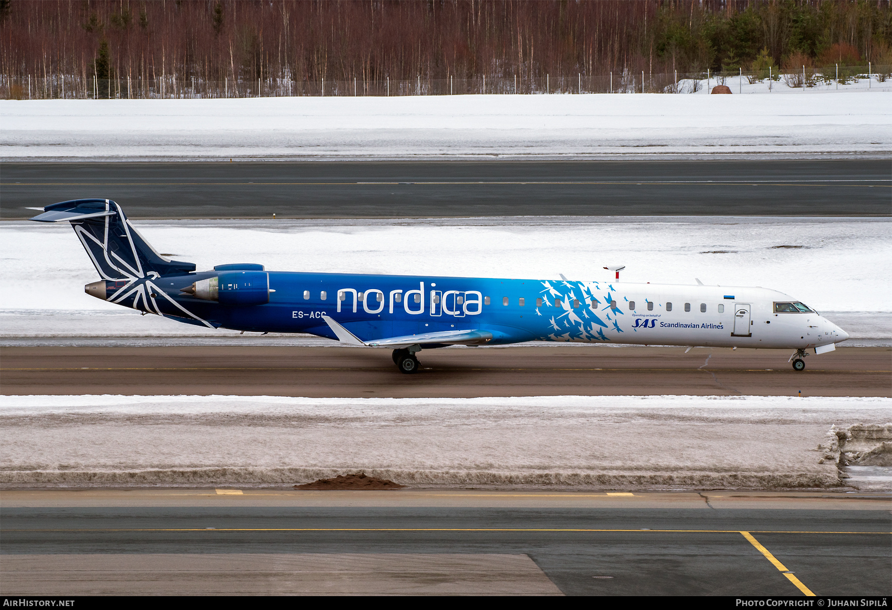 Aircraft Photo of ES-ACC | Bombardier CRJ-900ER (CL-600-2D24) | Nordica | AirHistory.net #445988