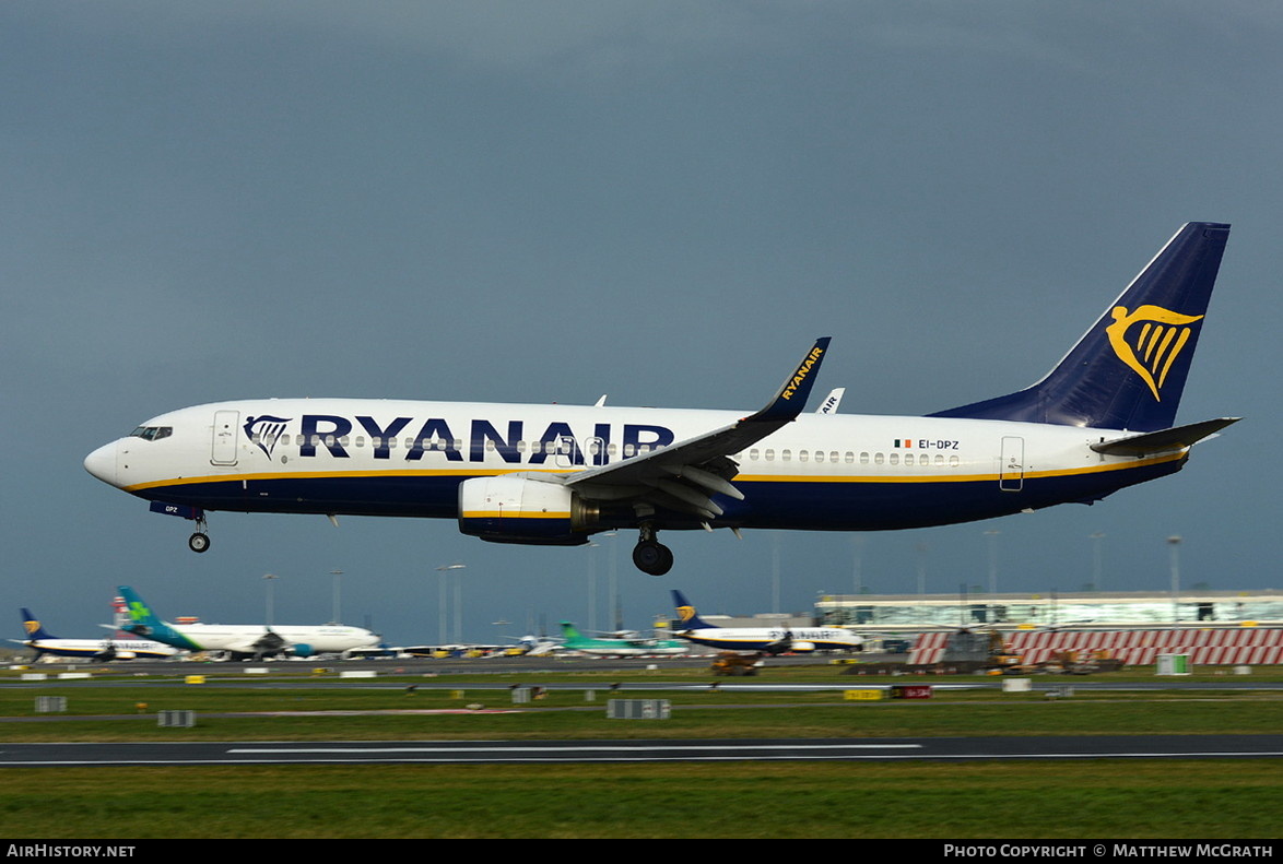 Aircraft Photo of EI-DPZ | Boeing 737-8AS | Ryanair | AirHistory.net #445994