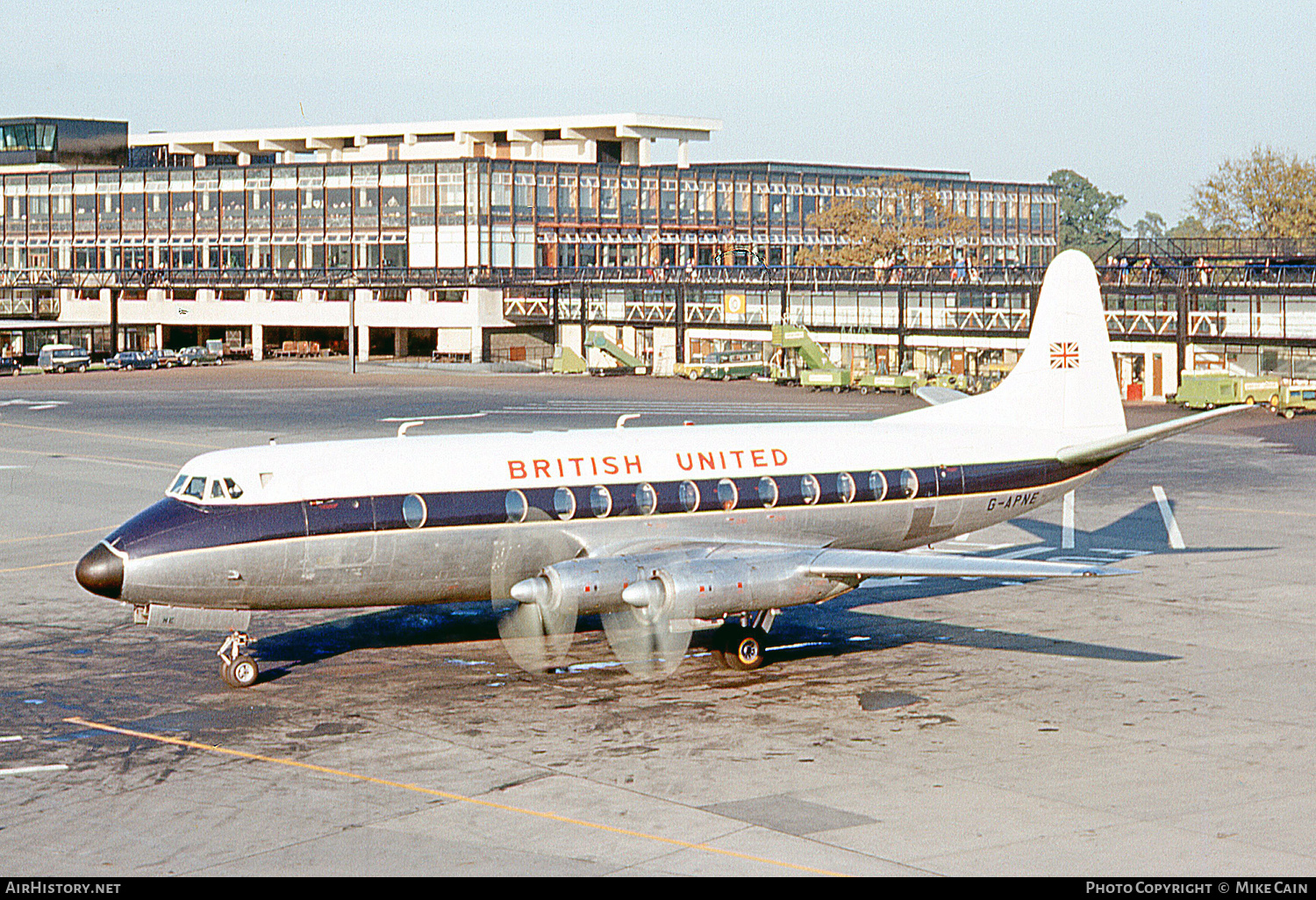 Aircraft Photo of G-APNE | Vickers 831 Viscount | British United Airways - BUA | AirHistory.net #445998