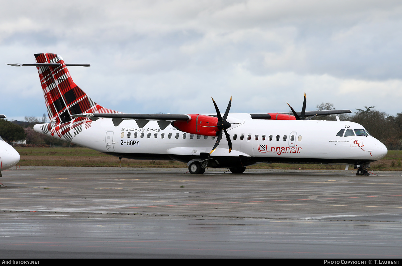 Aircraft Photo of 2-HOPY | ATR ATR-72-600 (ATR-72-212A) | Loganair | AirHistory.net #446000