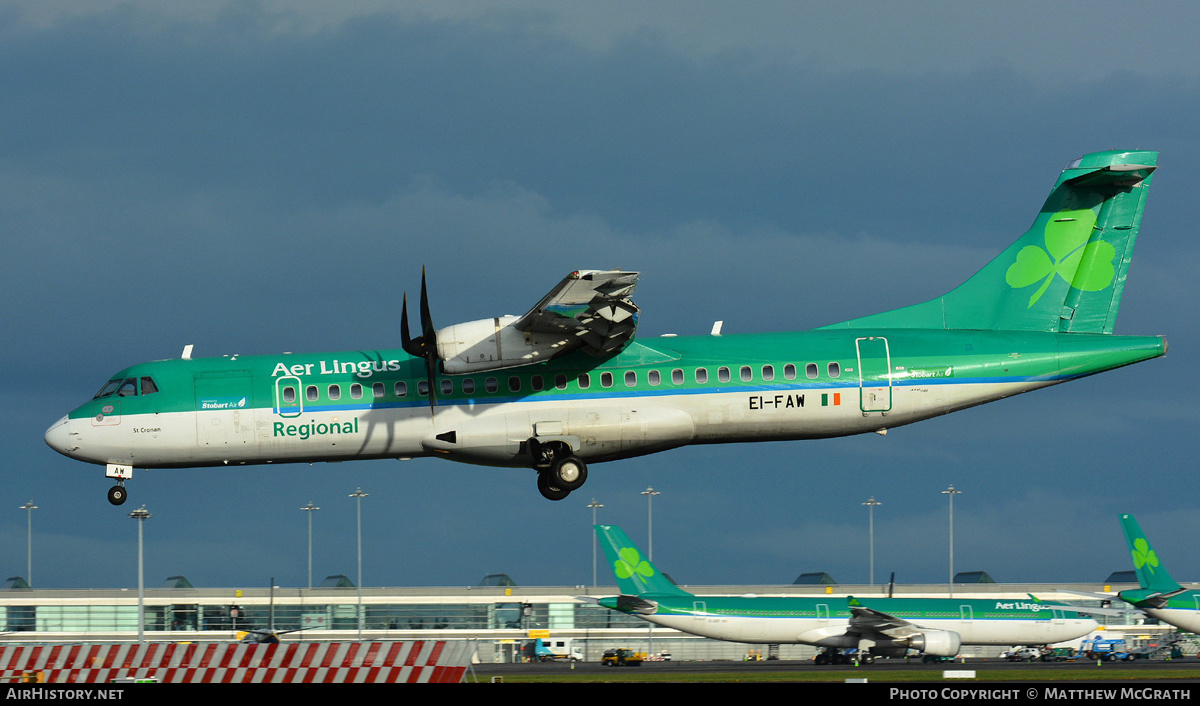 Aircraft Photo of EI-FAW | ATR ATR-72-600 (ATR-72-212A) | Aer Lingus Regional | AirHistory.net #446025