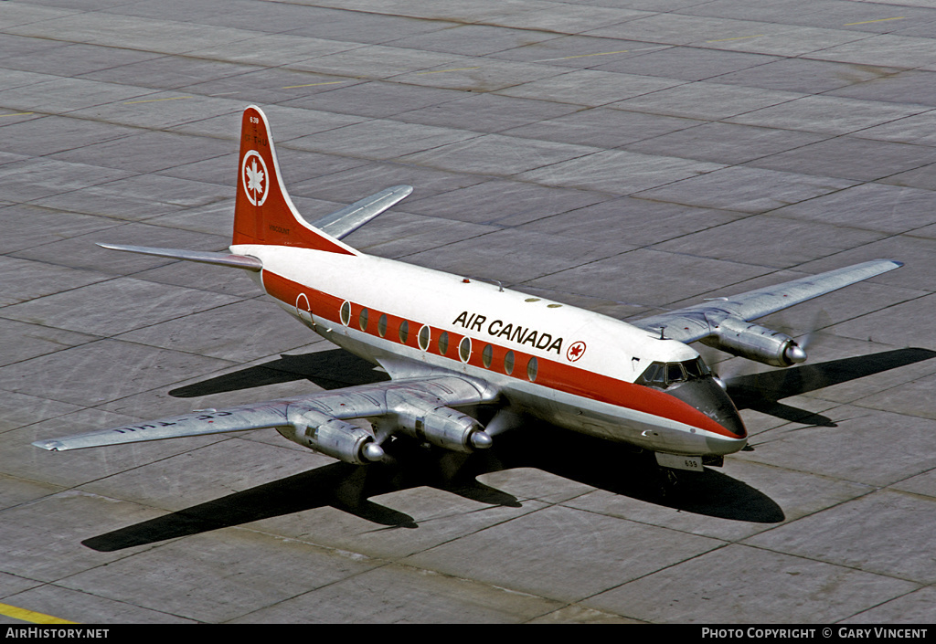 Aircraft Photo of CF-THU | Vickers 757 Viscount | Air Canada | AirHistory.net #446041